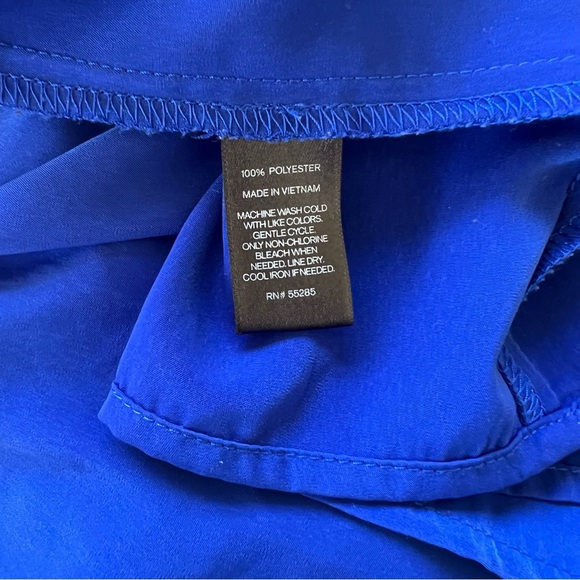 Express Blue Blouson Thin Strap Mini Dress Size Small - Picture 8 of 8